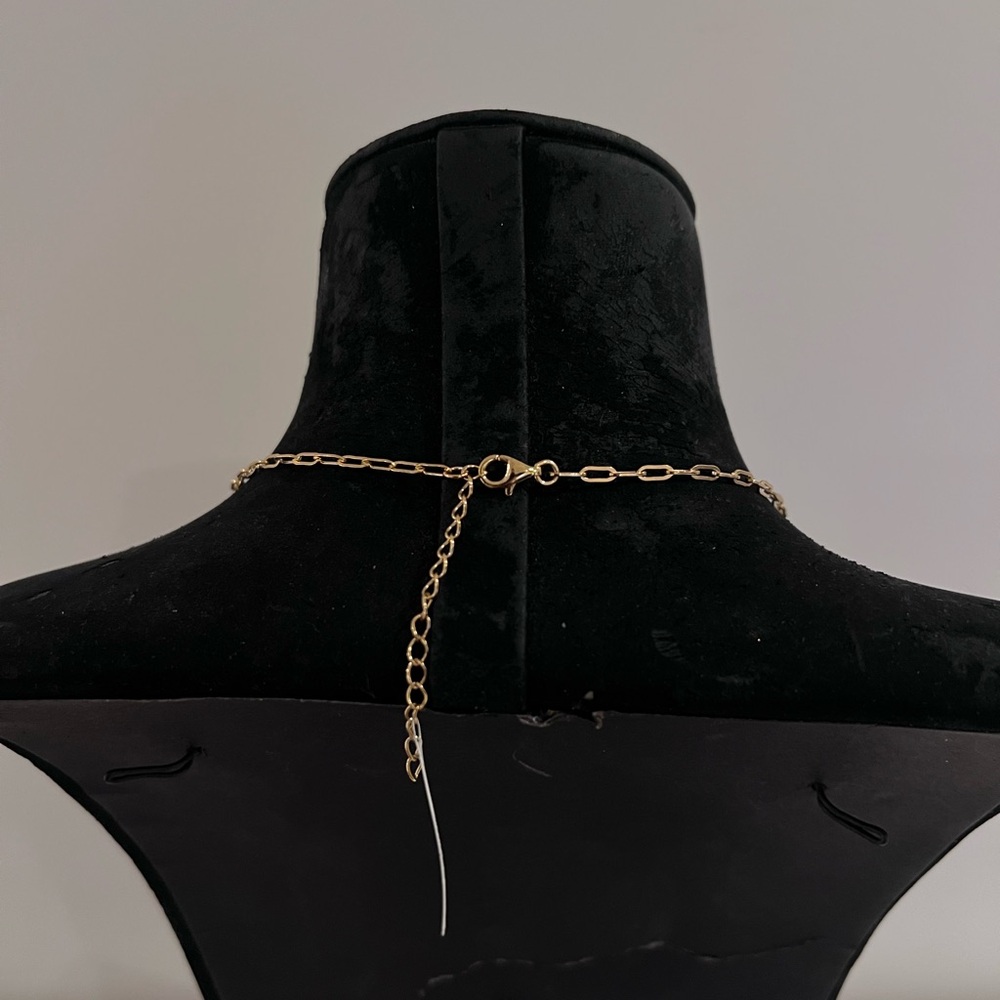 NWT Diamonique Fancy Diamond V Pendant Necklace - Picture 4 of 4